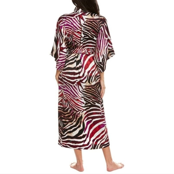 NWT NATORI Kuma Long Robe Length  52" Bathrobe Kimono Sleeve Plus Size 2X - Picture 2 of 16